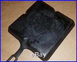 Griswold Cast Iron Large Logo Colonial Breakfast Skillet B Stamp #666 USA Made
