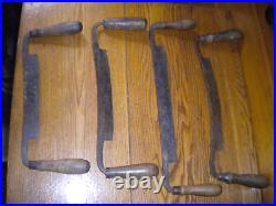 Group of Vintage Carpenters DRAW KNIVES stamped PS&W, Pexco, GT Mix & Co