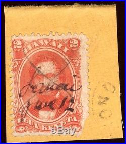 HAWAII, USED Stamp 31a on piece