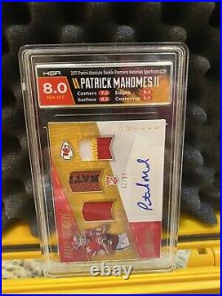 HGA GRADED PATRICK MAHOMES II RC AUTO /99 RPA ROOKIE 2017 Absolute- INVEST NOW