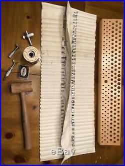 HUGE! 104 Pcs VINTAGE CRAFTOOL LOT LEATHER CRAFT STAMPING TOOLS RUBY BLADE USA