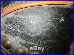 Harley Davidson Stamped Vintage OEM 1940's 50's Leather Saddlebags Nice Panhead