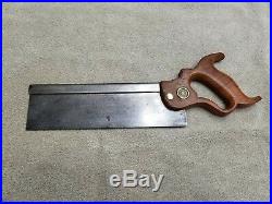 Henry Disston 10 vintage backsaw, 16tpi great used condition stamped