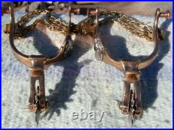 Hercules Bronze Anchor Stamped North & Judd Horse Head Cowgirl Spurs