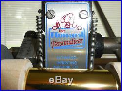 Howard Personalizer Model 150 Hot Foil Stamping, Type Holder, Foil, And Type