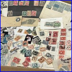 Huge U. S. Stamp Lot Box On/off Paper Stamps, Covers, Album Pages, Mint, Used