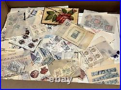 Huge U. S. Stamp Lot Box On/off Paper Stamps, Covers, Album Pages, Mint, Used