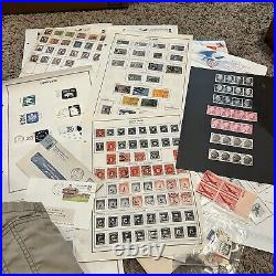 Huge U. S. Stamp Lot Box On/off Paper Stamps, Covers, Album Pages, Mint, Used