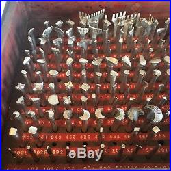 Huge Vintage Craftool Leather Craft Lot! OVER 295 Leather Stamping Tools. READ