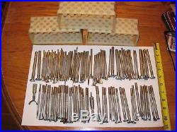 Huge vintage leather stamp tools lot Craftool approx 97 pcs