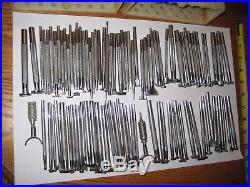 Huge vintage leather stamp tools lot Craftool approx 97 pcs