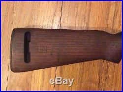 Inland M1 Carbine Oval Cut High Wood Stock Wwii Usgi Io Ria Eb Stamp 1943
