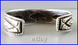 JOCK FAVOUR Finely Stamped Repoussed and Chiseled Coin Silver Bracelet
