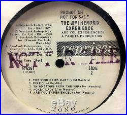 Jimi Hendrix Are You Experienced 1967 R6261 RARE MONO Stamped Promo