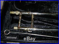 King 3-b Concert Trombone With Hard Case S# 781924 & # 349 Stamped On Instrument