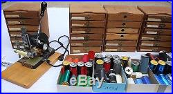 Kingsley Hot Foil Stamping Machine + Huge Lot Wood Boxes Type Set Fonts Foil Nr