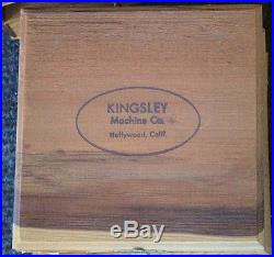 KINGSLEY HOT FOIL STAMPING MACHINE M-75 WITH TYPE SETS FOIL COVER EXTRAS