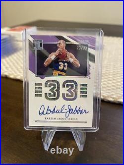 Kareem Abdul-Jabbar 2021 Impeccable Jersey Number Autographs 23/33 Auto Lakers