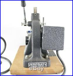 Kingsley Hot Foil Stamping Embossing Machine Model M-60 /2TYPE SETS 38 NEW FOIL