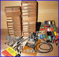 Kingsley Hot Foil Stamping Machine 18 Boxes of Type Many Accessories Model M-50