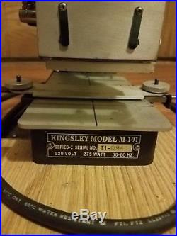 Kingsley Hot Foil Stamping Machine Model M-101 Digital Multi Line Machine