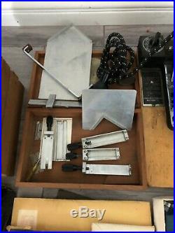 Kingsley Machine SINGLE LINE Hot Foil Stamping Machine USED WORKING 8 LETTER SET