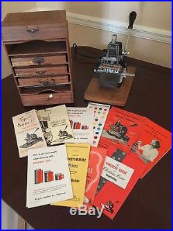 Kingsley Vintage Hot Foil Single Line Stamping Machine Plus Accessories