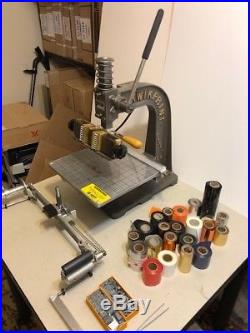 Kwikprint Model 55 Hot Foil Stamping Machine with Accessories