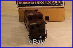 LIONEL ORIIGINAL POSTWAR 2257 CABOOSE withpainted stack-heat stamp RARE! WithBOX