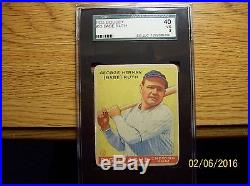 LOOK! 1933 GOUDEY #53 BABE RUTH SGC 40 AND $83.30(170) FREE BONUS FOREVER STAMPS