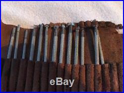 Large Lot Of Vintage Craftool Leather Stamp Tools 51 Pieces Made In USA