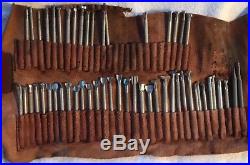 Large Lot Of Vintage Craftool Leather Stamp Tools 51 Pieces Made In USA