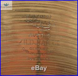 Large Stamp Vintage 1954-1957 Avedis Zildjian 22 Ride Cymbal 2,780 Grams