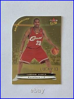 LeBron James Rookie RC 2003-04 Ultra GOLD Medallion Lucky 13 #171 Rare SSP