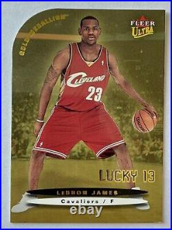 LeBron James Rookie RC 2003-04 Ultra GOLD Medallion Lucky 13 #171 Rare SSP