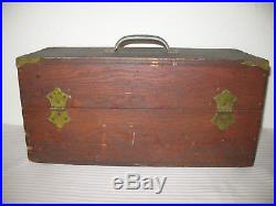 Leather Craft Tools Box Wood Chest 110 Stamps Craftool Vintage Lot Saddle Maker