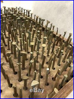 Leather Craftvtgcraftool Large Lot224 Stamping Tools