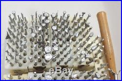 Leather Craftvtgcraftool Large Lot308 Stamping Tools Plus