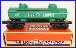 Lionel Postwar #6465-110 Rare Cities Service Tank Car-ln In Over Stamped Ob