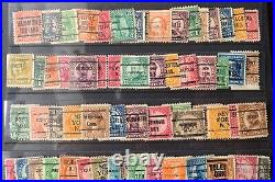 Lot Of 150+ Early United States Postage Stamp Precancels Bureaus Cities States