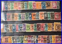 Lot Of 150+ Early United States Postage Stamp Precancels Bureaus Cities States