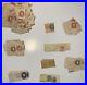 Lot Of U. S. Stamps. Unchecked cut square stamps. Used