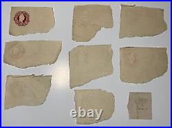 Lot Of U. S. Stamps. Unchecked cut square stamps. Used