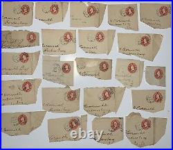 Lot Of U. S. Stamps. Unchecked cut square stamps. Used