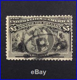 Momen Us Stamps #245 Used $1,500 Lot #3190