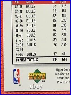Michael Jordan 1995-96 Choice Players Club Platinum #45 Ultra Rare SSP