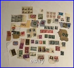 Mixed Lot of 76 + Vintage US Stamp Postage Mixed Unused & Used Stamps +Free Ship