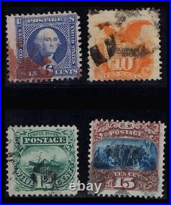 Momen Us Stamps #115-118 Used Lot #85206