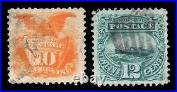 Momen Us Stamps #116-117 Used Lot #83030
