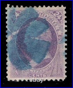 Momen Us Stamps #153 Blue Cork Used Lot #81332
